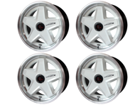 speedART 18" ATS-stijl monobloc en cover wielset Wit. Porsche 964 / 993 / 996 / 997.1 / 986 / 987 / 928